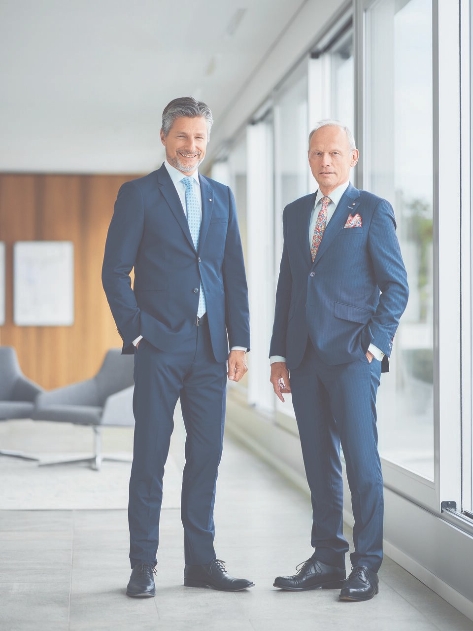 Dr. Jörg Müller-Ganz, Bankpräsident (r.) und Urs Baumann, CEO (l.)